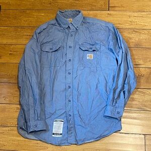 Carhartt Flame Resistant FR Denim button up Shirt